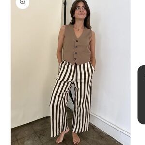 FRNCH Striped Pants